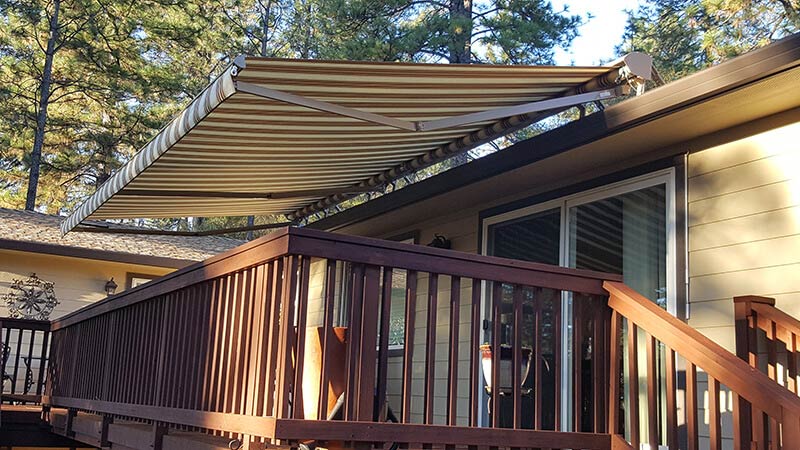 Retractable Fabric Awnings Installation
