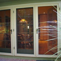Vista Security Screens on French Doors that are both beautiful and secure in Sacramento, CA