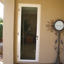 This 8&#039; bedroom Vista security door is &#039;flush mounted&#039; in a Del Webb home in Lincoln, CA