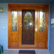 Yes, you can show off your beautiful door while using a security screen!