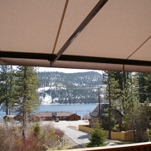 View of Lake Tahoe from a Retractable Sunesta Awning