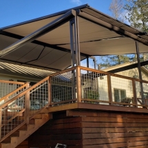 Retractable Sunesta Awning over entry in Napa CA
